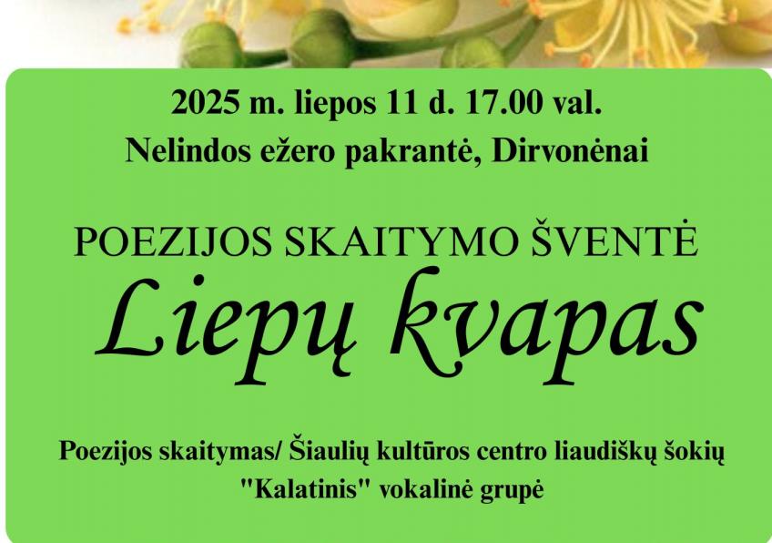 Poezijos skaitymo šventė „Liepų kvapas“ 