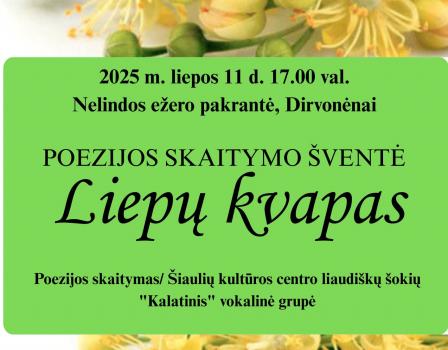 Poezijos skaitymo šventė „Liepų kvapas“ 