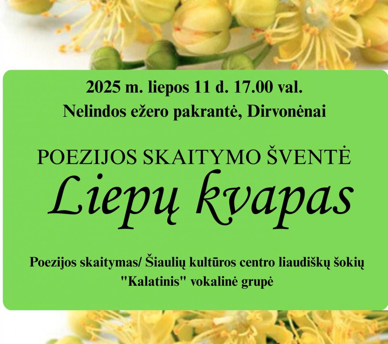 Poezijos skaitymo šventė „Liepų kvapas“ 