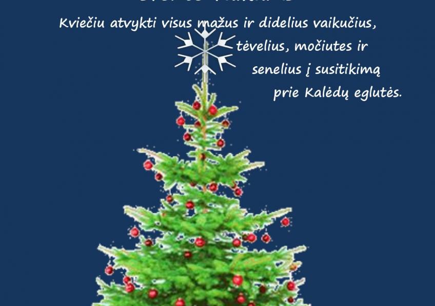 Kalėdinės eglutės šventė vaikams Ginkūnuose 