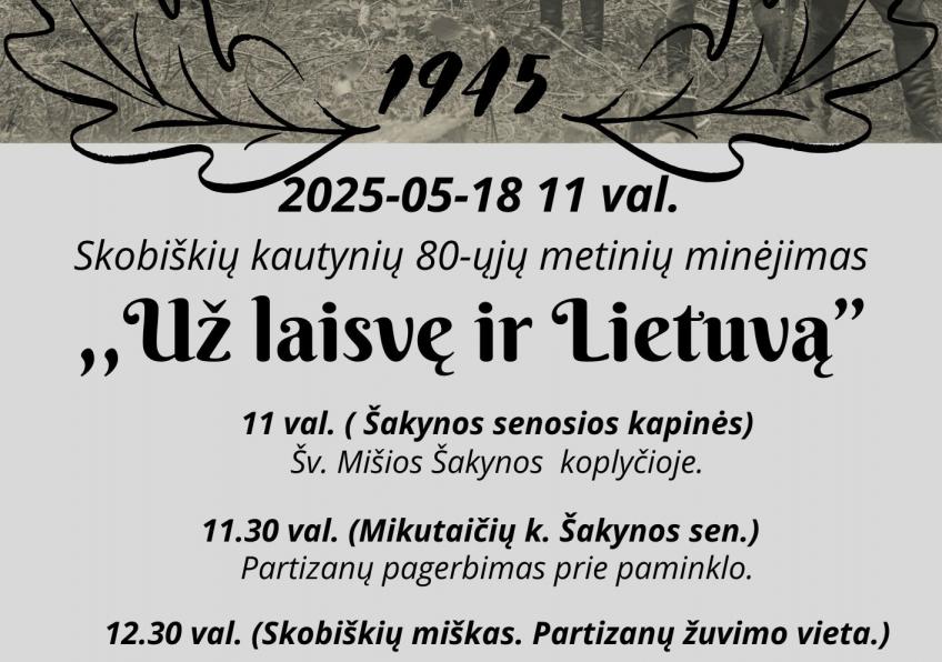„Už laisvę ir Lietuvą“ Šakynoje