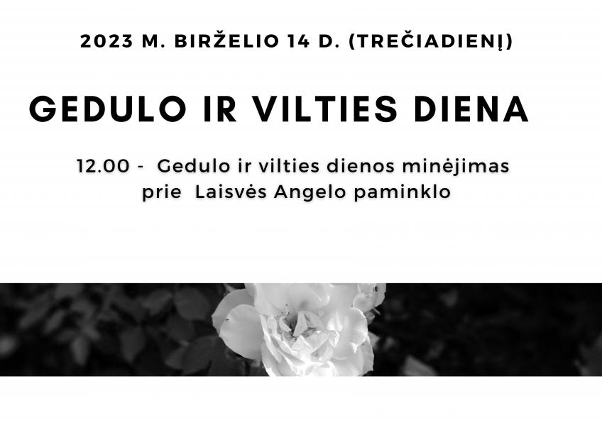 Gedulo ir vilties dienos paminėjimas - Meškuičiuose