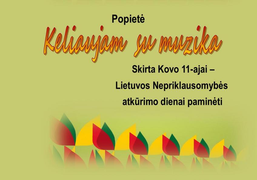 Popietė „Keliaujam su muzika” - Ginkūnai