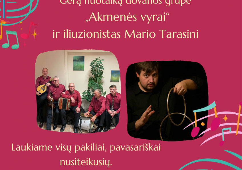 Muzikos vakaras „Dainuok, širdie, gyvenimą” Verbūnuose