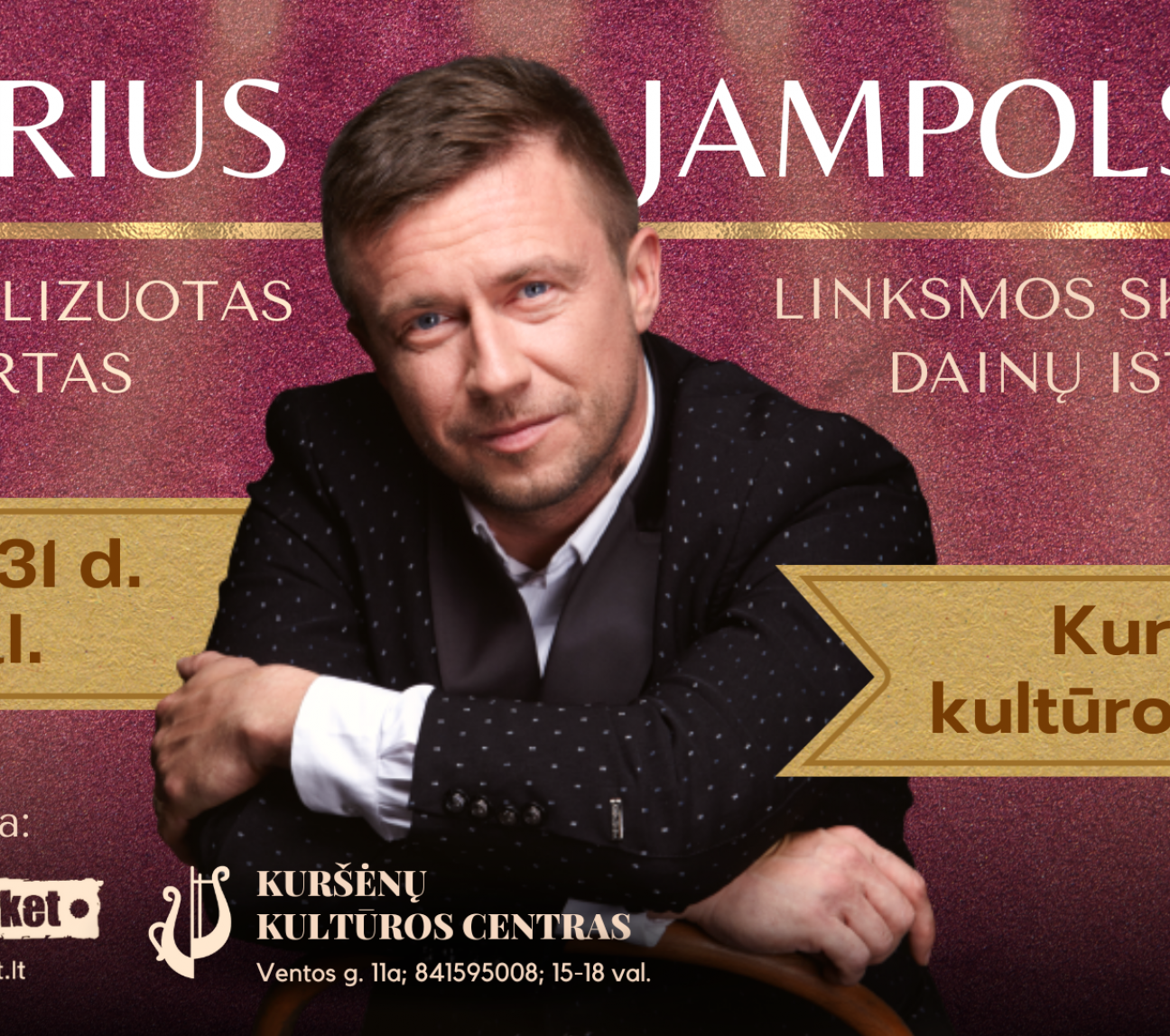 Mariaus Jampolskio koncertas Kuršėnuose