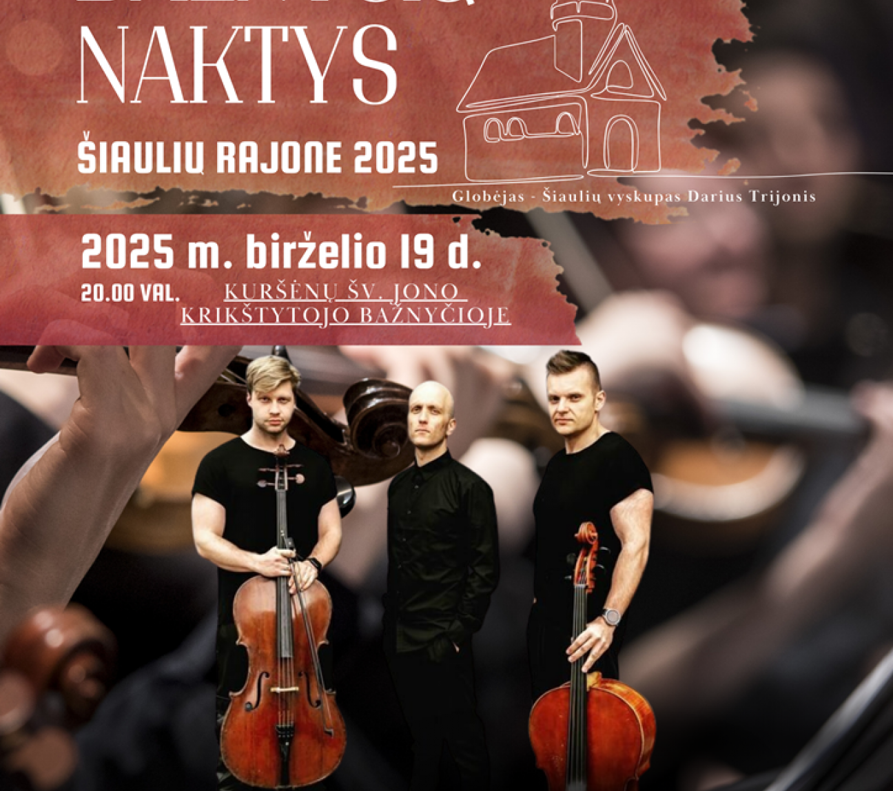 Muzikinės bažnyčių naktys Šiaulių rajone 2025