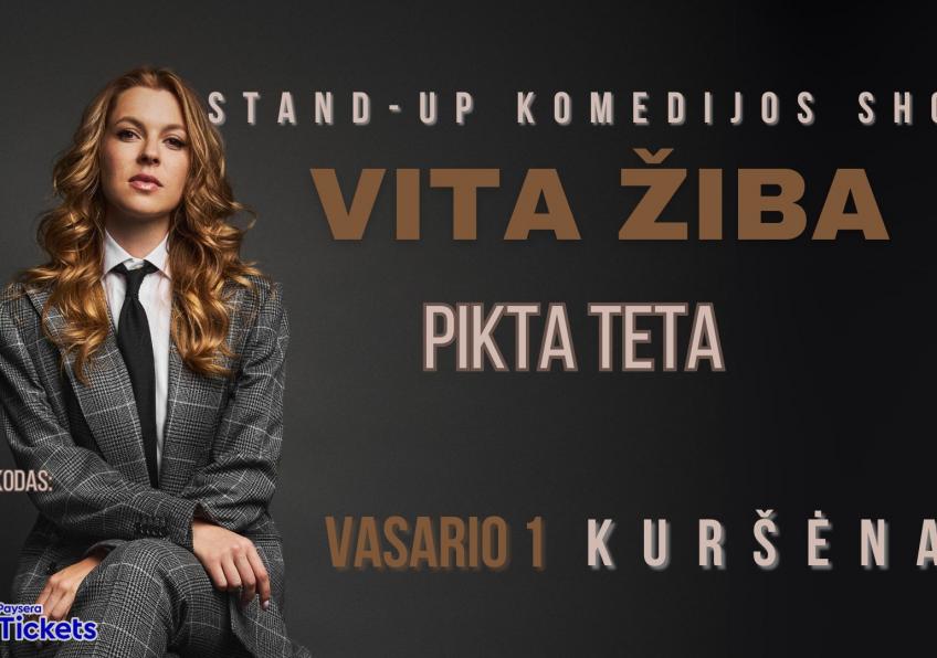 Vita Žiba su STAND-UP  programa „PIKTA TETA" Kuršėnuose