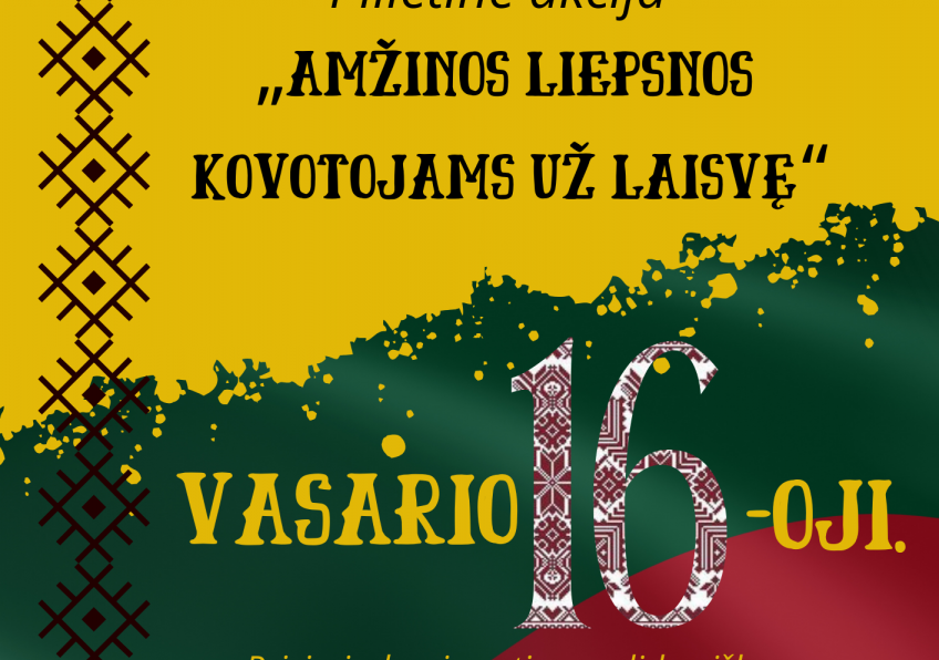    Akcija „Amžinos liepsnos kovotojams už laisvę“ Žarėnuose