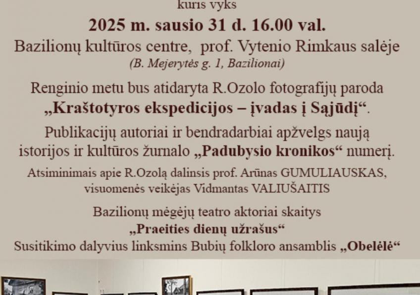 R. Ozolo gimtadienio paminėjimas Bazilionuose