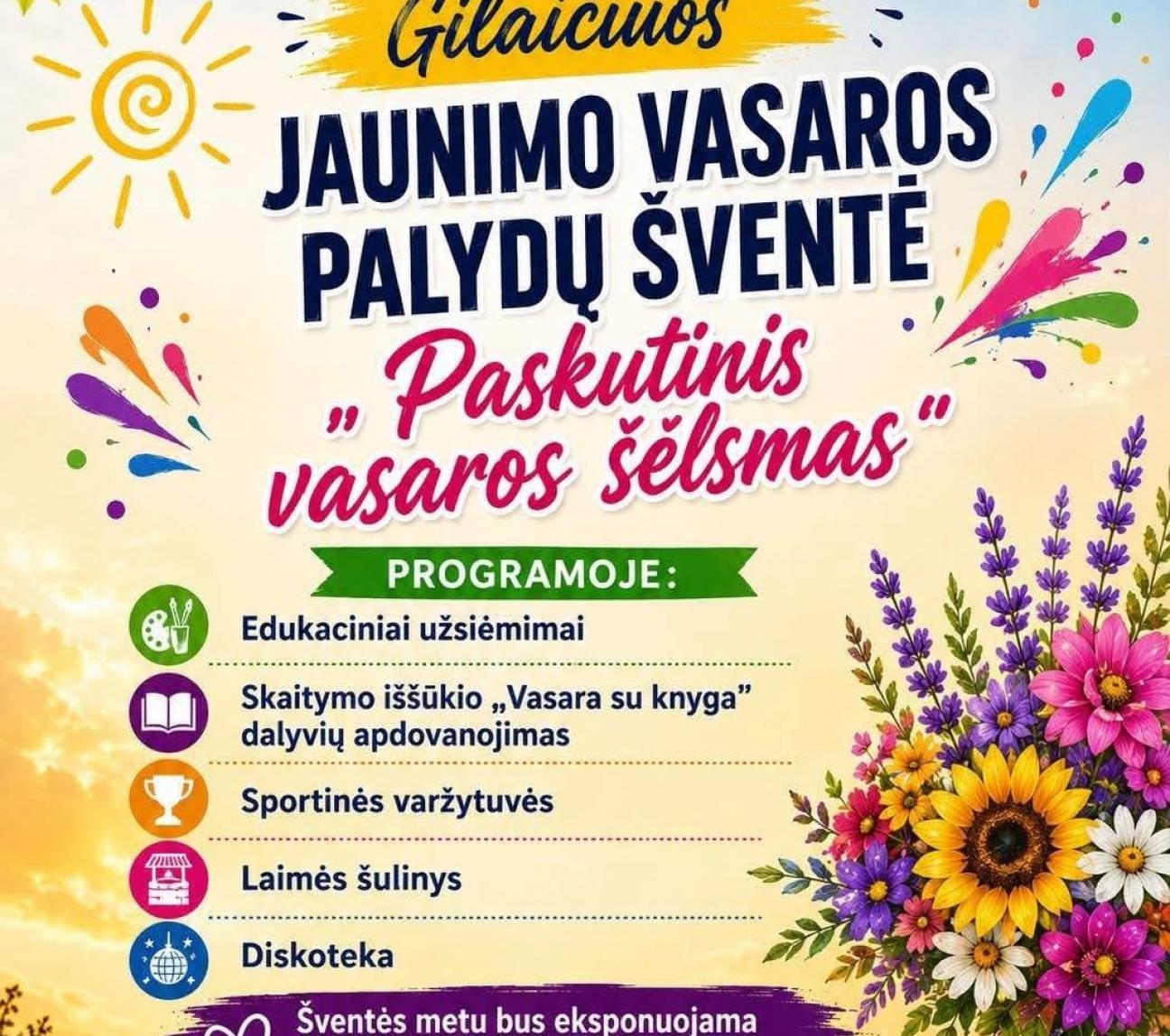 Gilaičių jaunimo vasaros palydų šventė ,,Paskutinis vasaros šėlsmas”