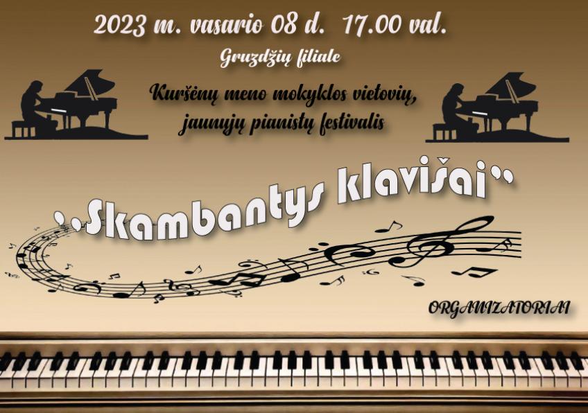 Jaunųjų pianistų festivalis ,,Skambantys klavišai" Gruzdžiuose