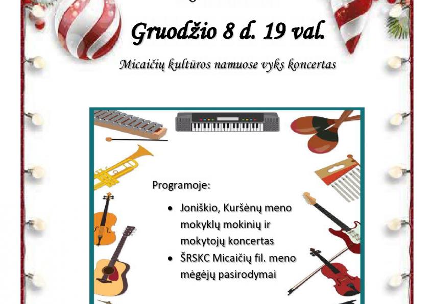 Koncertas ,,Žiemos švenčių belaukiant” Micaičiuose