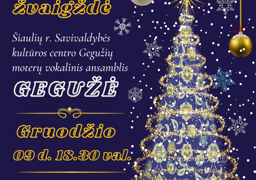 Žiemos koncertas „Jau šviečia Kalėdų žvaigždė” Gegužiuose