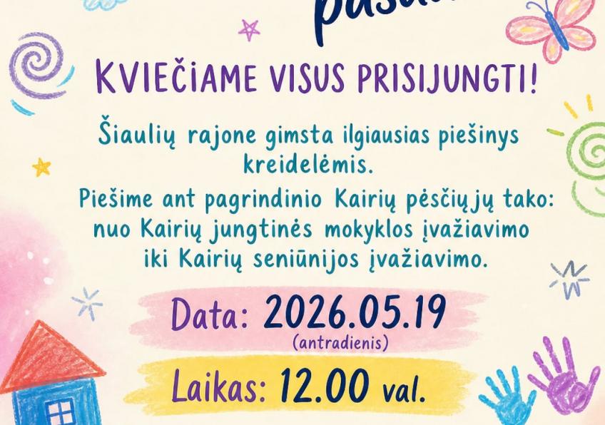 Renginys   „Mano laimingas pasaulis“ Kairiuose