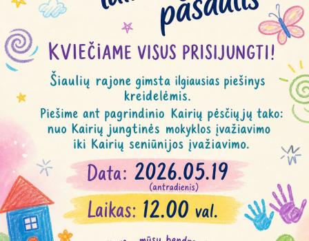 Renginys   „Mano laimingas pasaulis“ Kairiuose