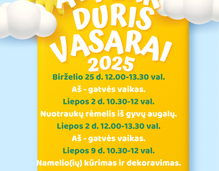 „Atverk duris vasarai" Kuršėnuose