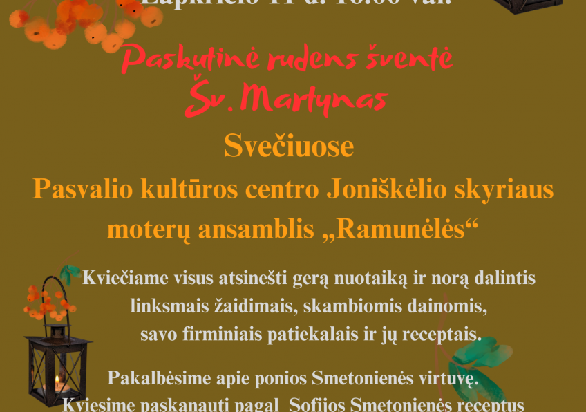 „Paskutinė rudens šventė - Šv. Martynas”