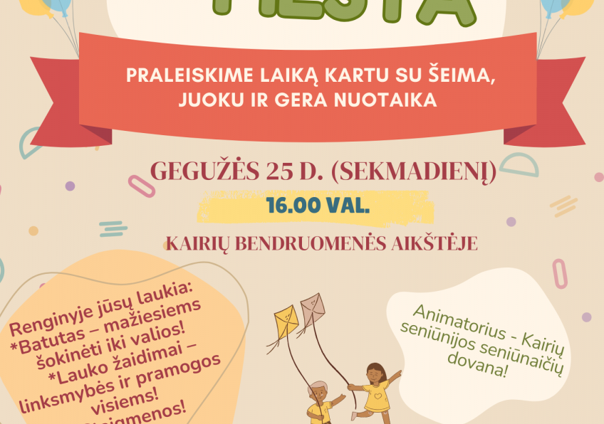 Šventė „Šeimos fiesta” Kairiuose