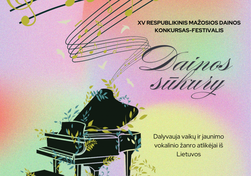 XV Respublikinis  mažosios dainos konkursas-festivalis „Dainos sūkury“