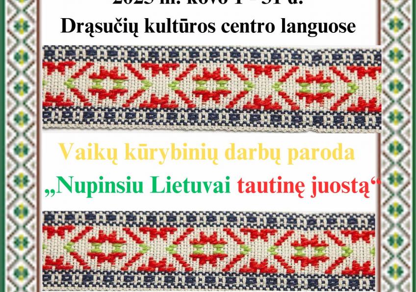 Vaikų kūrybinių darbų paroda Drąsučuose