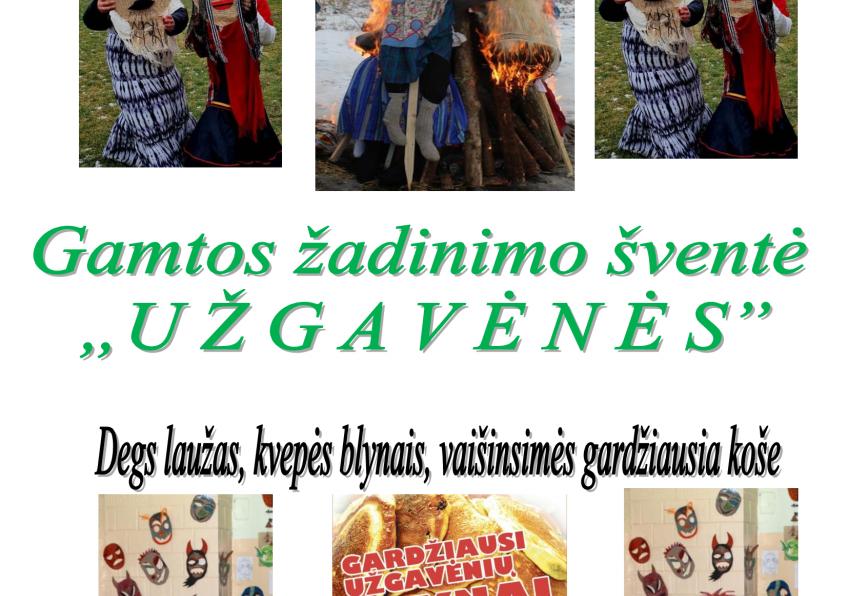 Užgavėnės. Persirengėlių vaikštynės Drąsučiuose   