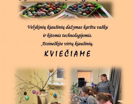 Kūrybinės dirbtuvėlės „Margučių raštai” Ginkūnuose
