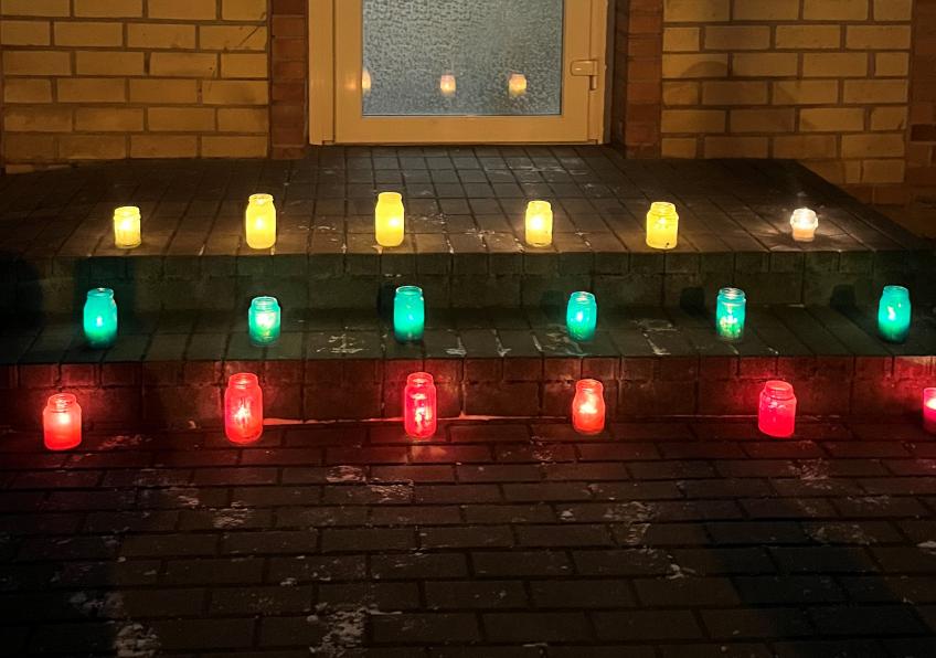 Žvakučių dėlionė, skirta Laisvės gynėjų dienai  Ginkūnuose