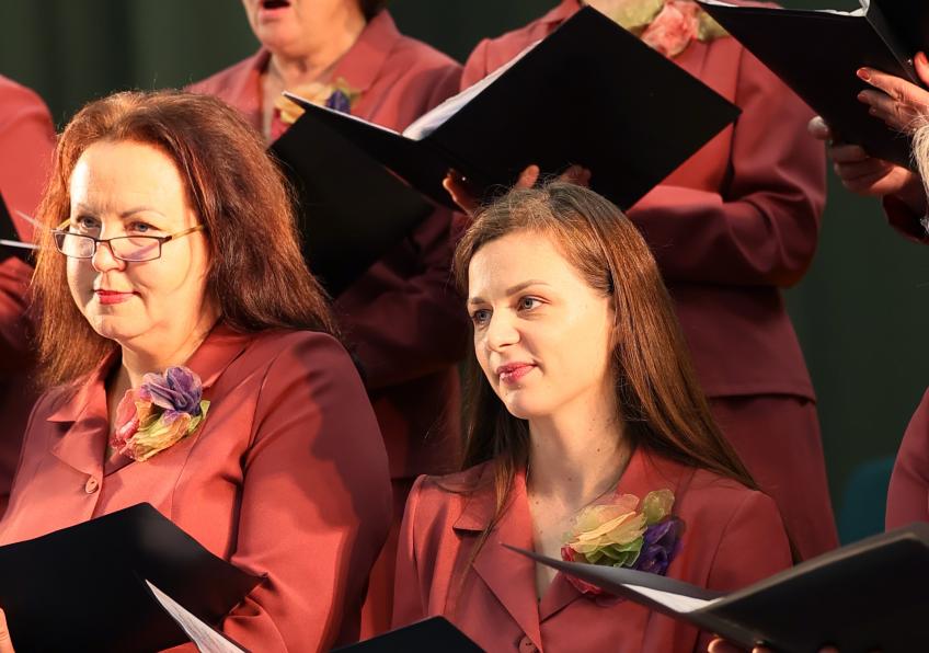 Ginkūnų moterų choras „ŠALTINIS“ dalyvavo muzikos konkurse „Kur giria žaliuoja“ 