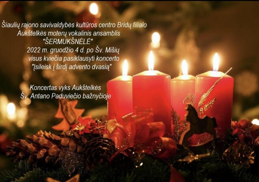 „Įsileiskime į širdį Advento dvasią” Aukštelkėje