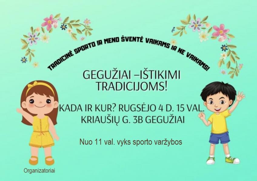 Sporto ir meno  šventė Gegužiuose „Gegužiai - ištikimi tradicijoms”