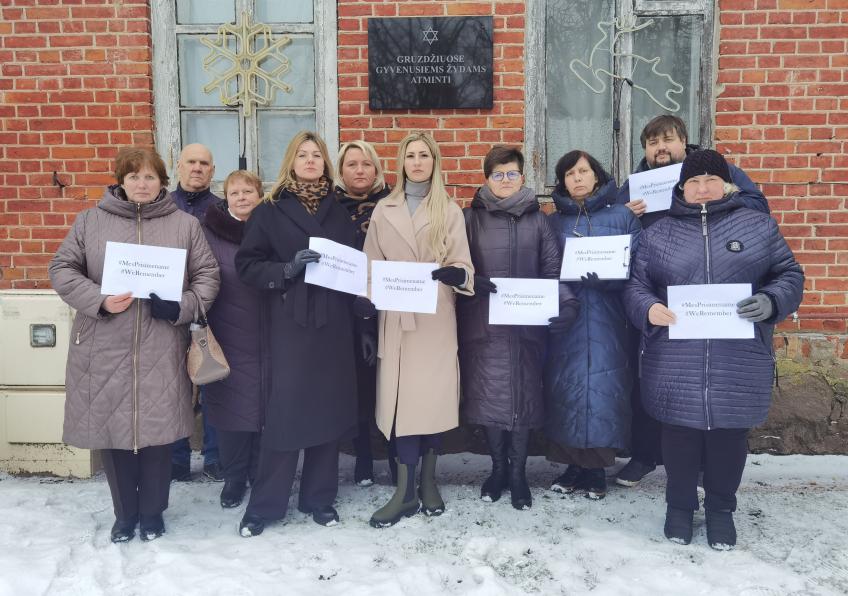 Holokausto aukų atminimo diena Gruzdžiuose