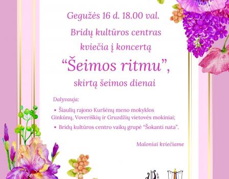 Koncertas, skirtas šeimos dienai  „Šeimos ritmu” Briduose