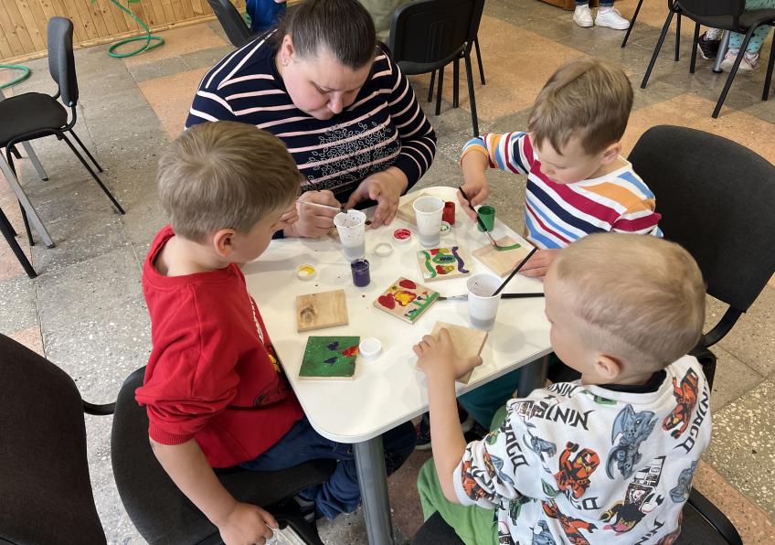 Edukacija ,,Pasidaryk arbatos puodelio padėkliuką“ Gruzdžiuose