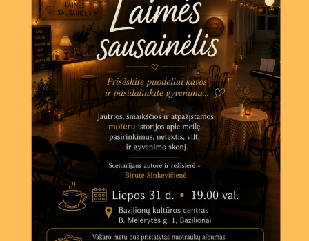 Bazilionų mėgėjų teatro spektaklio „Laimės sausainėlis” premjera
