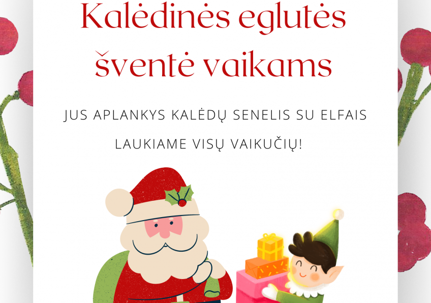 Kalėdinės eglutės šventė vaikams Pakumulšiuose