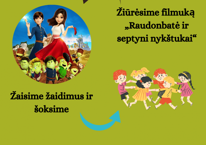 Kino ir žaidimų popietė vaikams Naisiuose