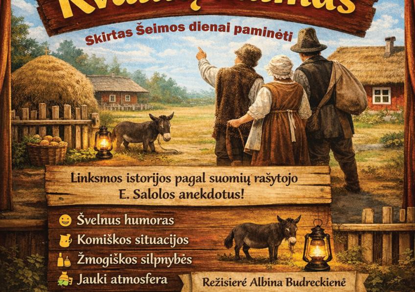 Spektaklis ,,Kvailių kaimas”, skirtas Šeimos dienai paminėti