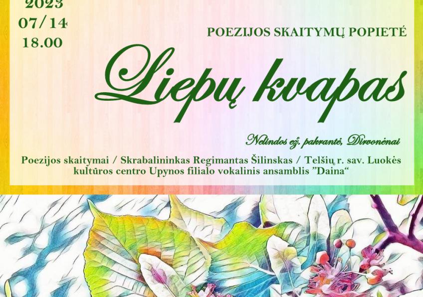 Poezijos skaitymų šventė „Liepų kvapas“