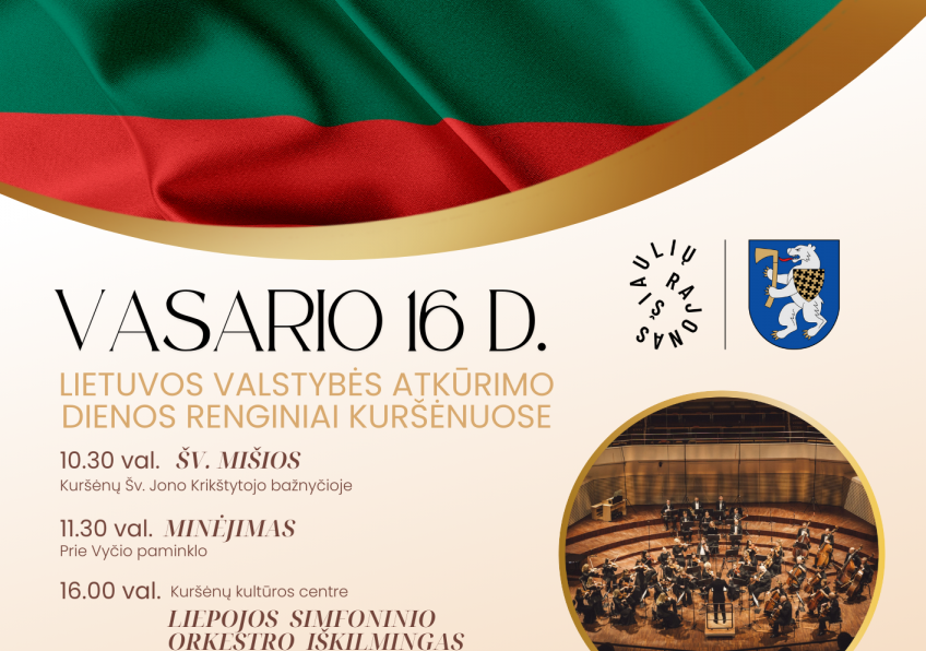 Kviečiame švęsti Lietuvos valstybės atkūrimo dieną! 
