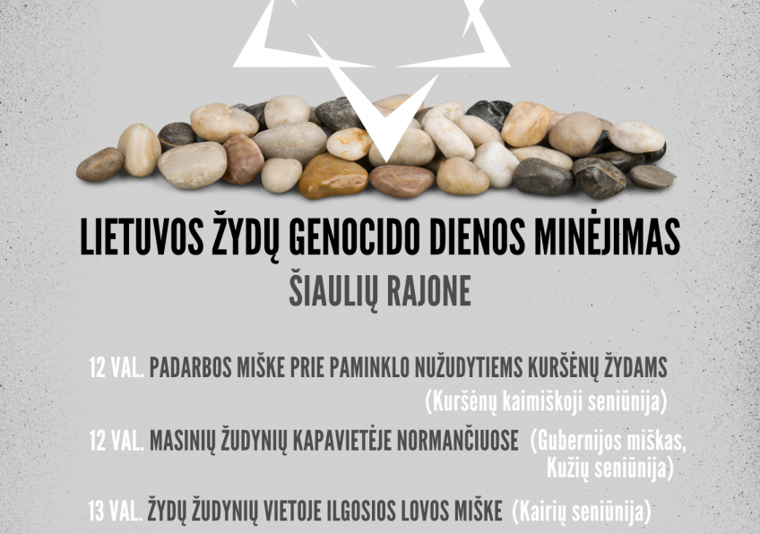 PASAULINĖ AKCIJA, SKIRTA TARPTAUTINEI HOLOKAUSTO AUKŲ ATMINIMO DIENAI   „MES PRISIMENAME”