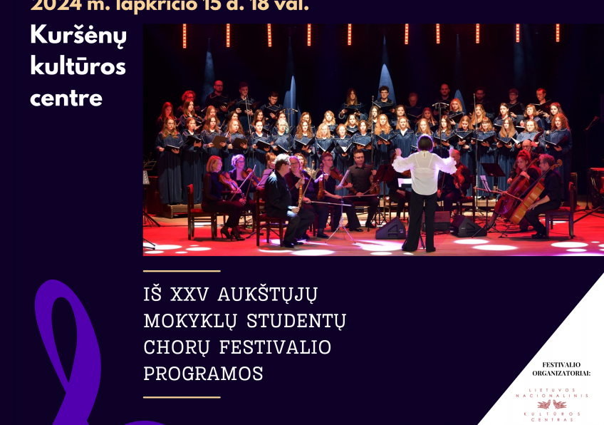 Liublino gamtos mokslų universiteto mišraus choro koncertas Kuršėnuose