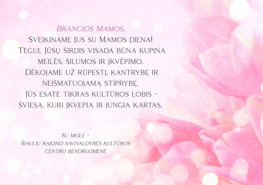 Su Mamos diena