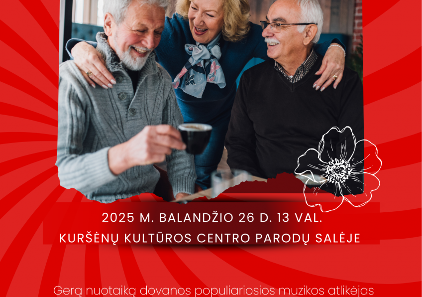 Popietė vyresnio amžiaus žmonėms prie kavos puodelio „Pabūkime kartu”