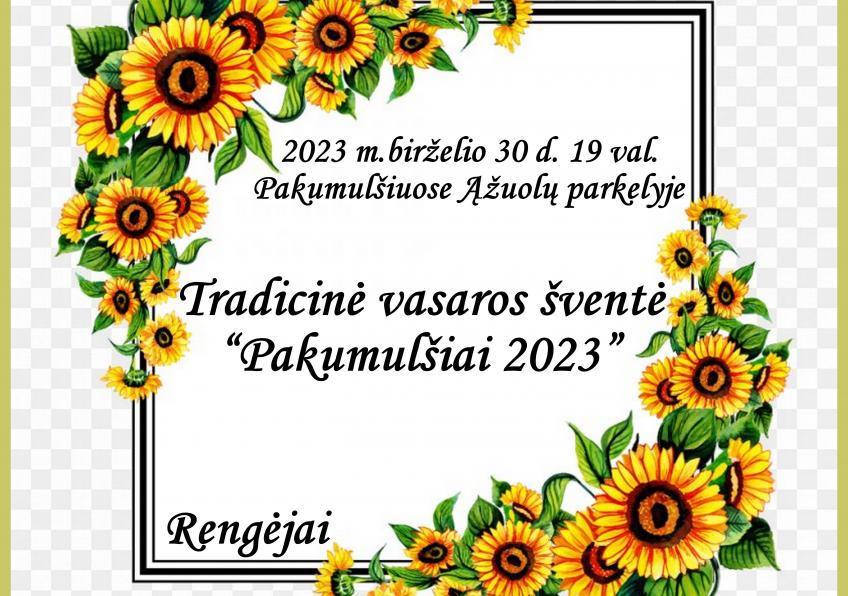 Tradicinė vasaros šventė „Pakumulšiai 2023“