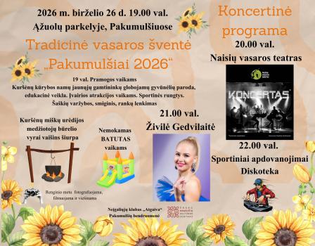Tradicinė vasaros šventė „Pakumulšiai 2026“ 