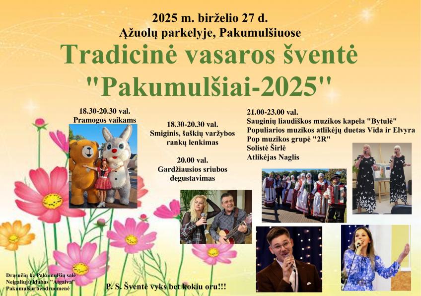 Vasaros šventė „Pakumulšiai 2025“