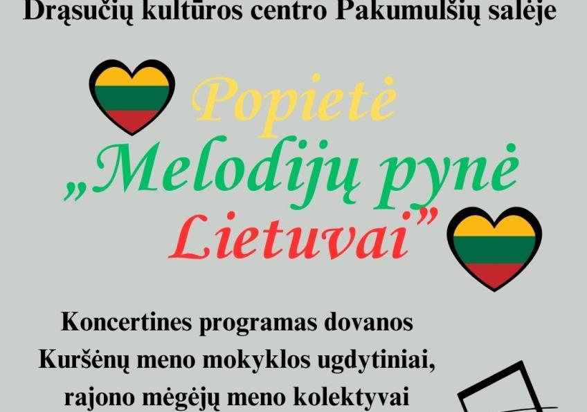 Popietė „Melodijų pynė Lietuvai”, skirta Lietuvos valstybės atkūrimo dienai Pakumulšiuose