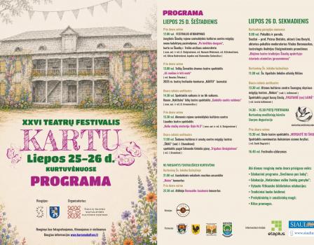 XVI teatrų festivalis “KARTU” Kurtuvėnuose