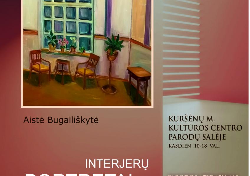 Aistės Bugailiškytės darbų parodos „Interjerų portretai” atidarymas
