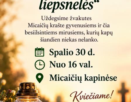 Akcija   ,, Lai sužiba žvakių liepsnelės“